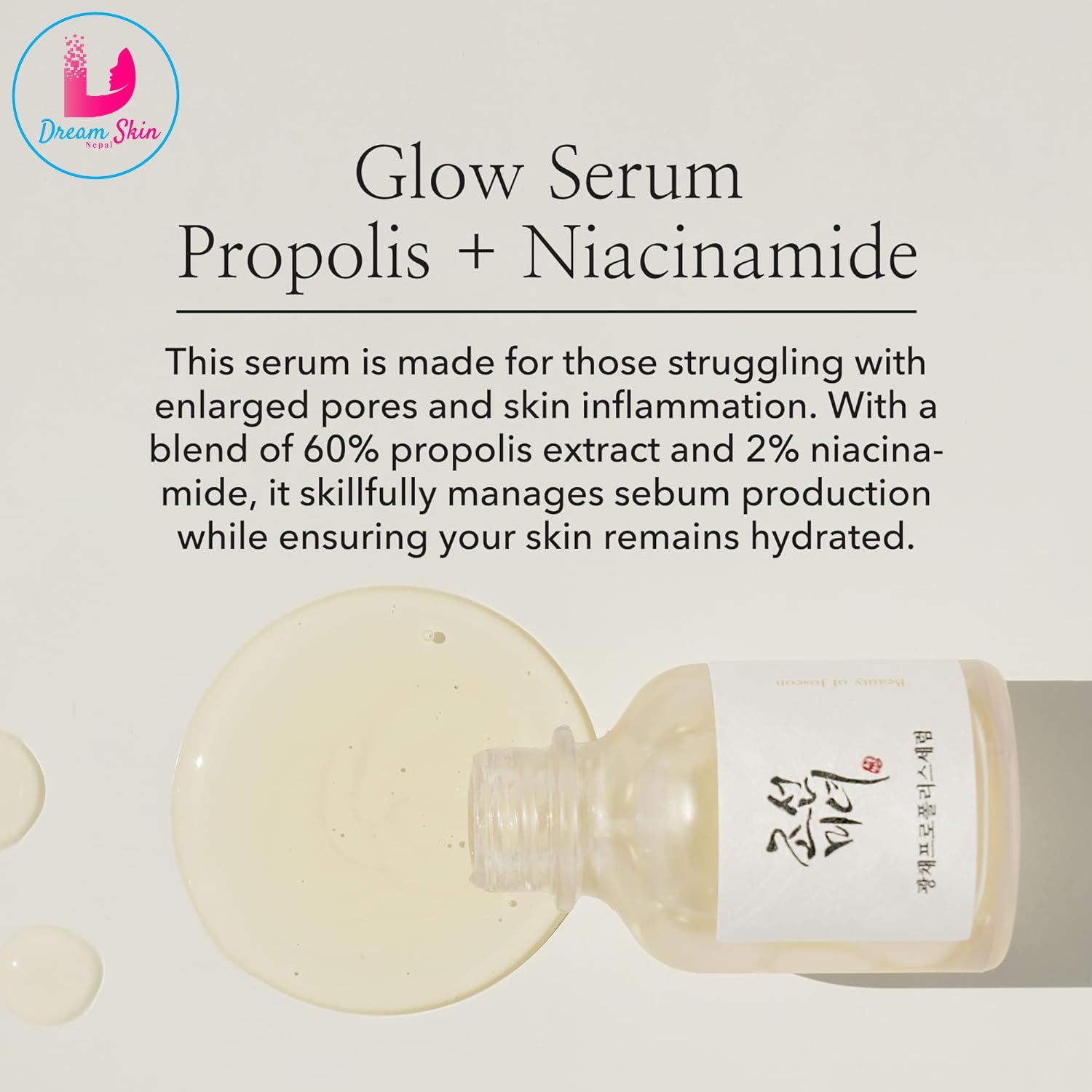 Beauty of Joseon Glow Serum with Propolis & Niacinamide (30ml) | Korean Face Serum for Glowing Skin